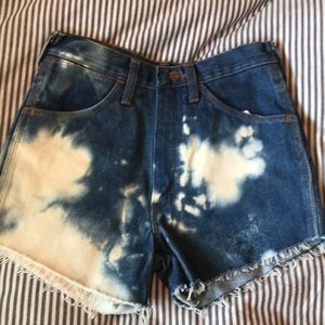 bleached wrangler cutoff shorts